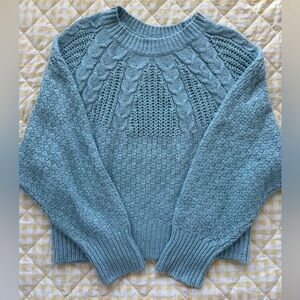 American Eagle Light Blue Sweater XL